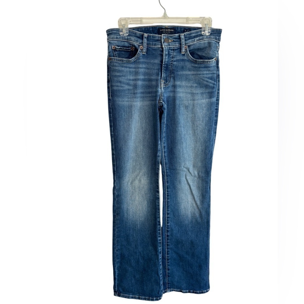 Lucky Brand Sweet Boot Jeans Womens 6/28R 5-Pocket Whisker Western Stretch Denim